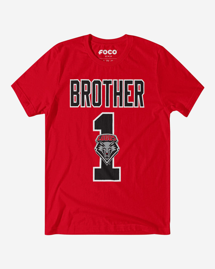New Mexico Lobos Number 1 Bro T-Shirt FOCO S - FOCO.com