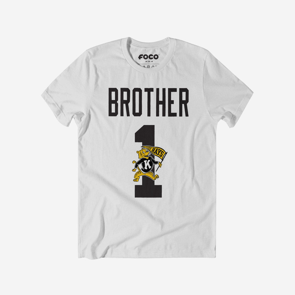Fort Hays State Tigers Number 1 Bro T-Shirt FOCO S - FOCO.com