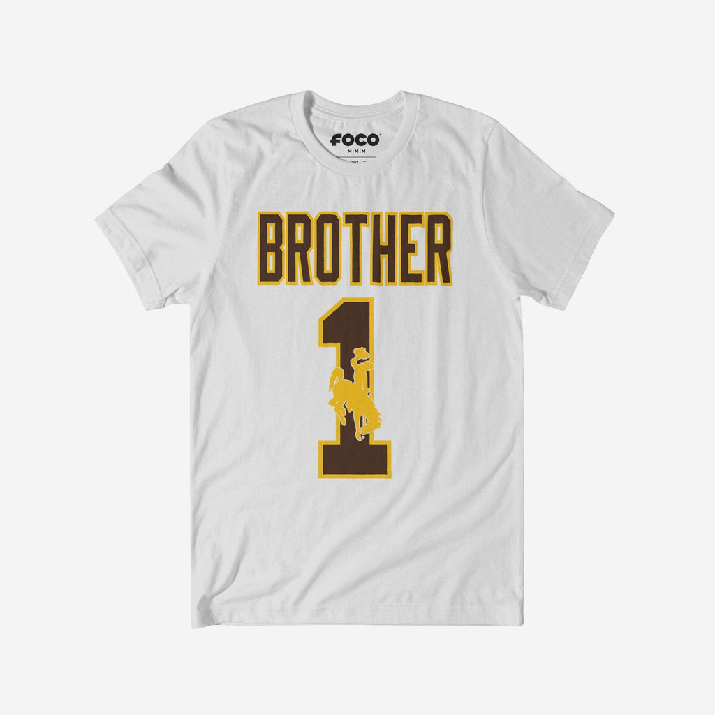 Wyoming Cowboys Number 1 Bro T-Shirt FOCO S - FOCO.com
