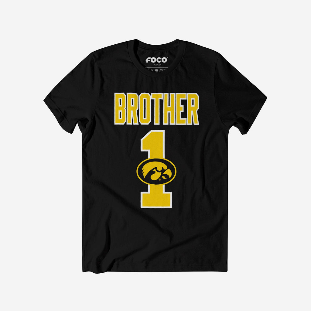 Iowa Hawkeyes Number 1 Bro T-Shirt FOCO S - FOCO.com