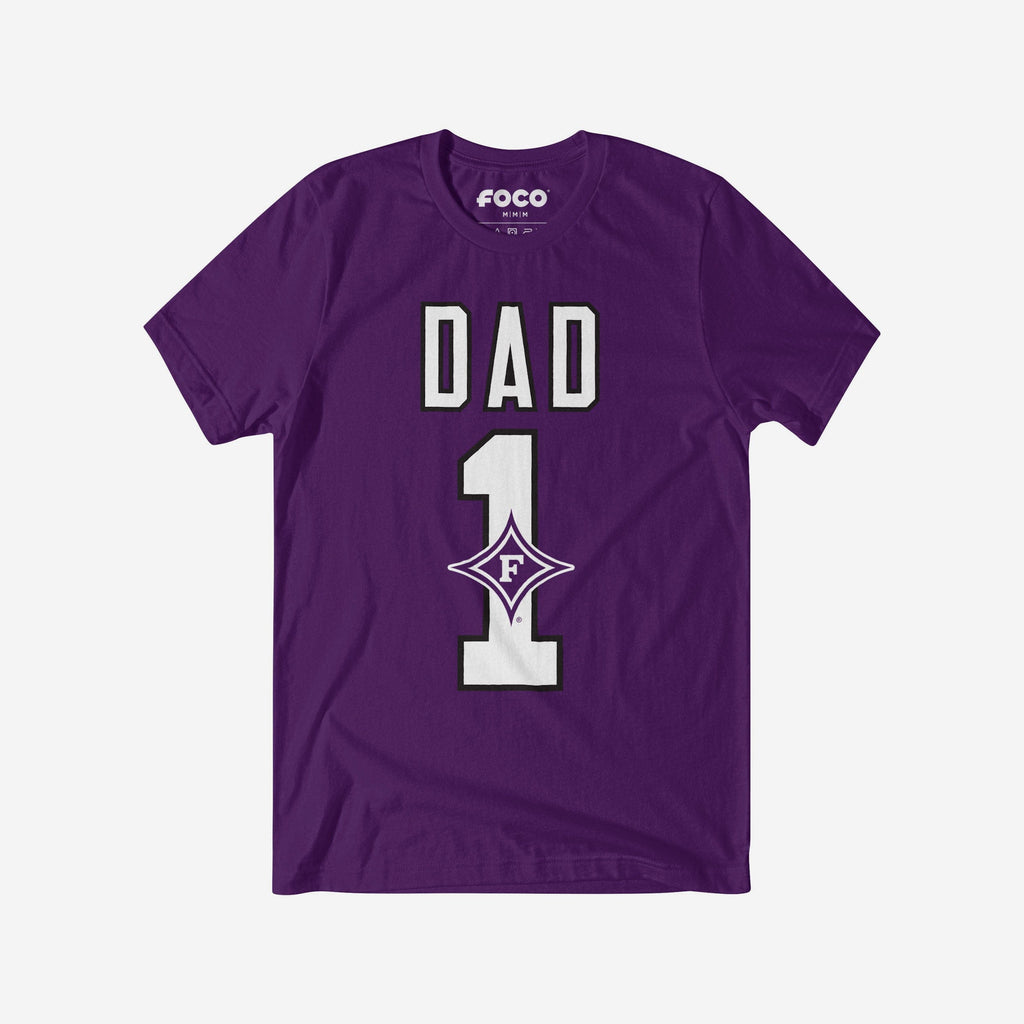 Furman Paladins Number 1 Dad T-Shirt FOCO S - FOCO.com