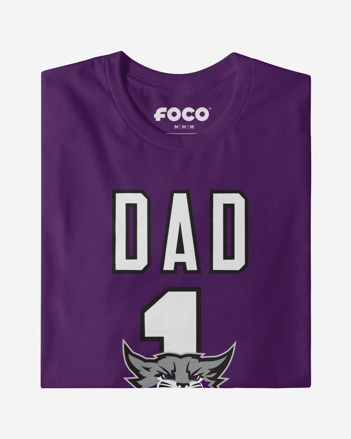Weber State Wildcats Number 1 Dad T-Shirt FOCO - FOCO.com