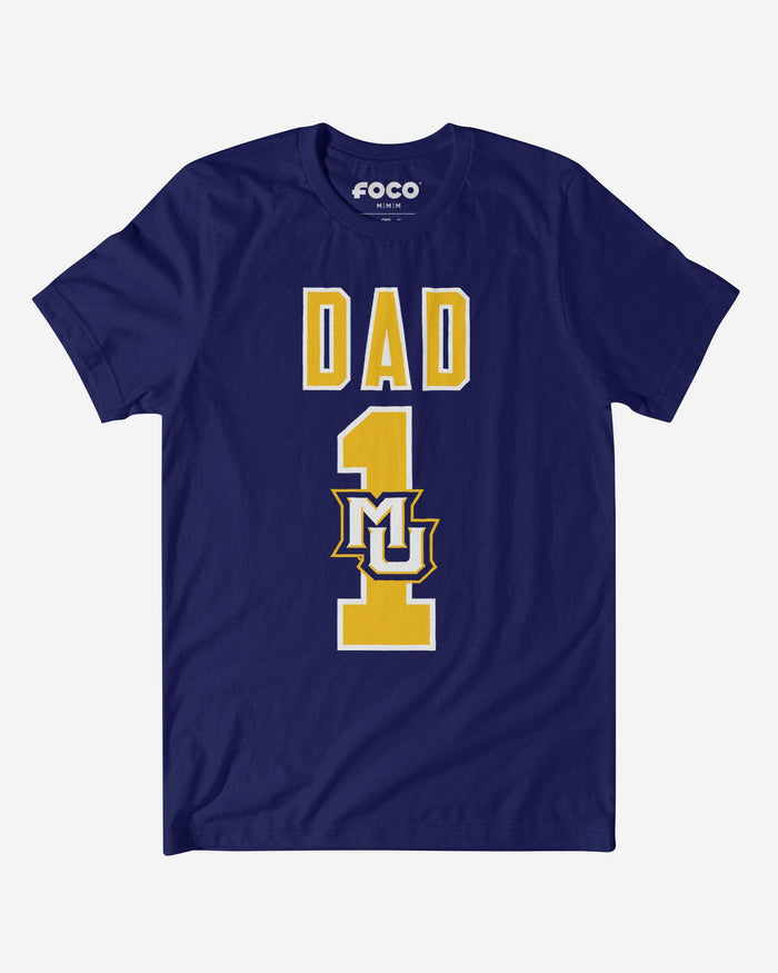 Marquette Golden Eagles Number 1 Dad T-Shirt FOCO S - FOCO.com