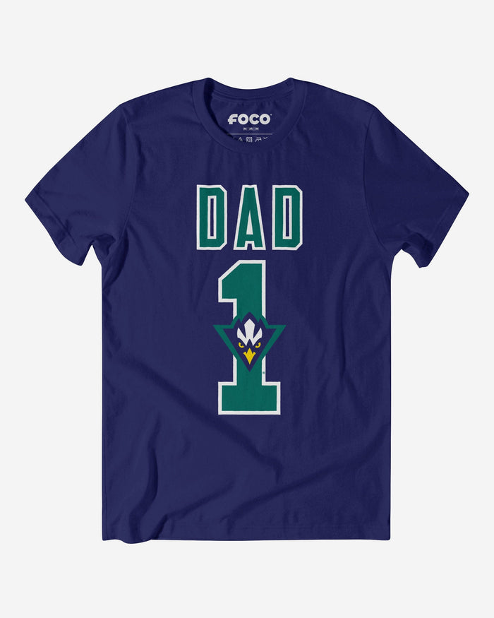 UNC Wilmington Seahawks Number 1 Dad T-Shirt FOCO S - FOCO.com