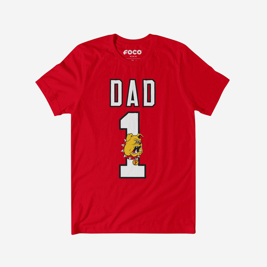 Ferris State Bulldogs Number 1 Dad T-Shirt FOCO S - FOCO.com