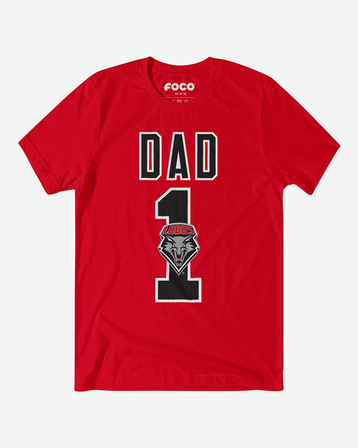New Mexico Lobos Number 1 Dad T-Shirt FOCO S - FOCO.com