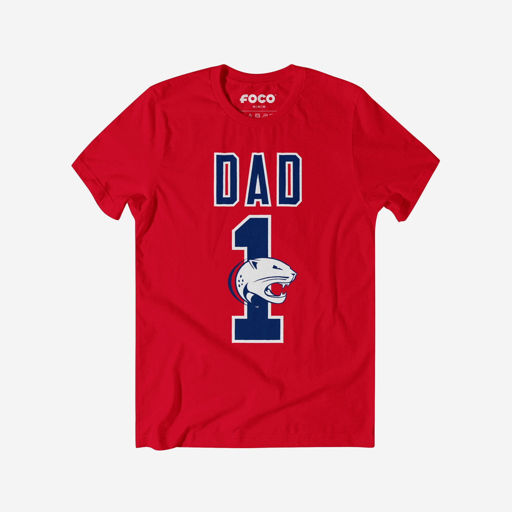 South Alabama Jaguars Number 1 Dad T-Shirt FOCO S - FOCO.com