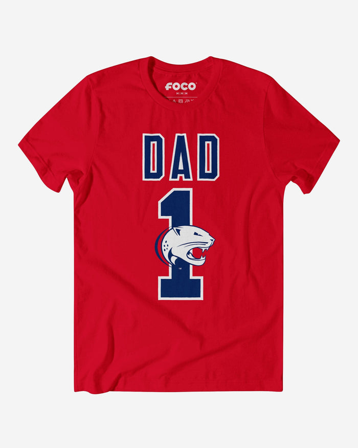 South Alabama Jaguars Number 1 Dad T-Shirt FOCO S - FOCO.com