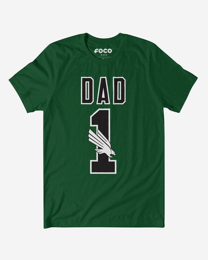 North Texas Mean Green Number 1 Dad T-Shirt FOCO S - FOCO.com