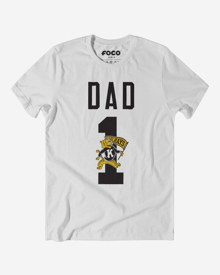 Fort Hays State Tigers Number 1 Dad T-Shirt FOCO S - FOCO.com