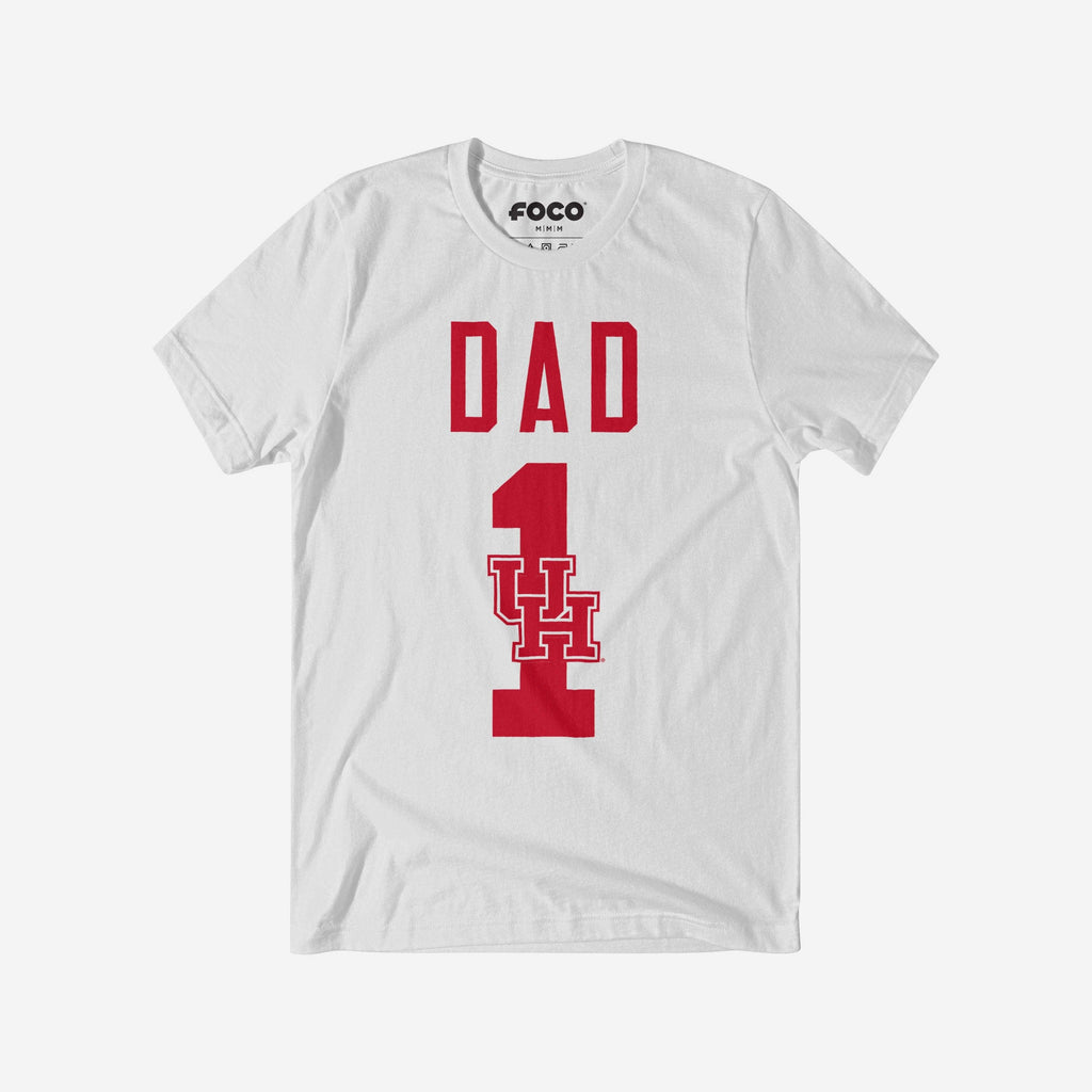 Houston Cougars Number 1 Dad T-Shirt FOCO S - FOCO.com