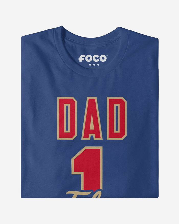 Tulsa Golden Hurricane Number 1 Dad T-Shirt FOCO - FOCO.com