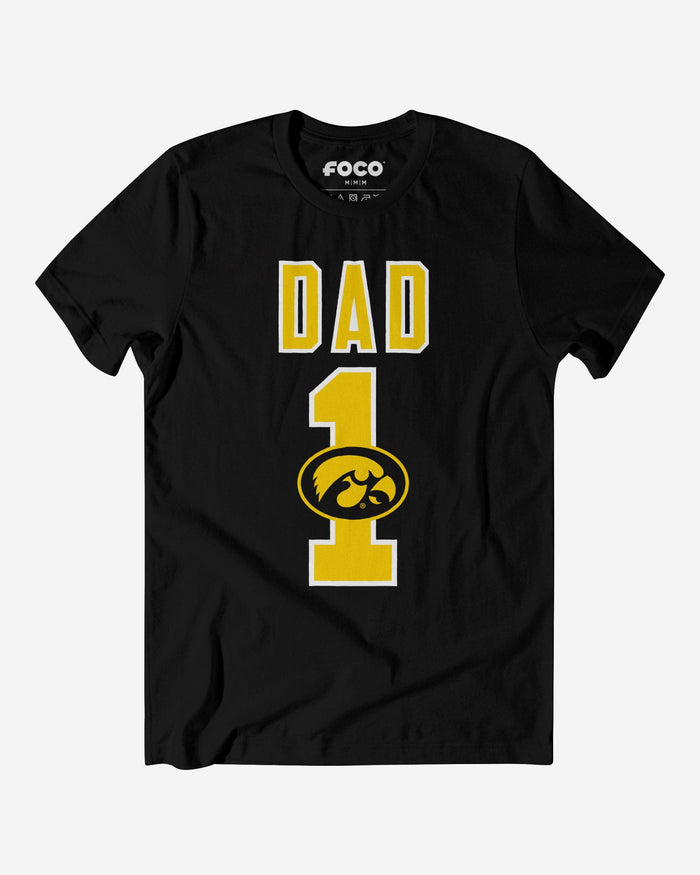 Iowa Hawkeyes Number 1 Dad T-Shirt FOCO S - FOCO.com