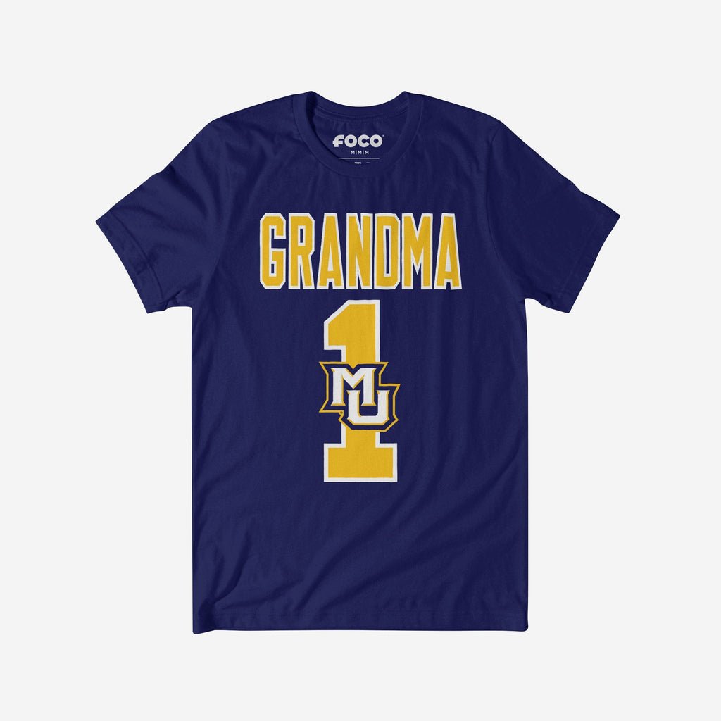 Marquette Golden Eagles Number 1 Grandma T-Shirt FOCO S - FOCO.com