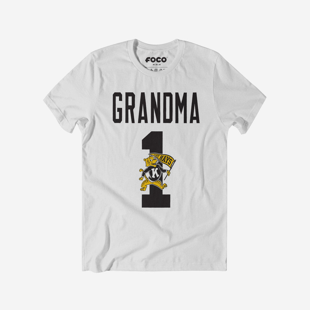 Fort Hays State Tigers Number 1 Grandma T-Shirt FOCO S - FOCO.com