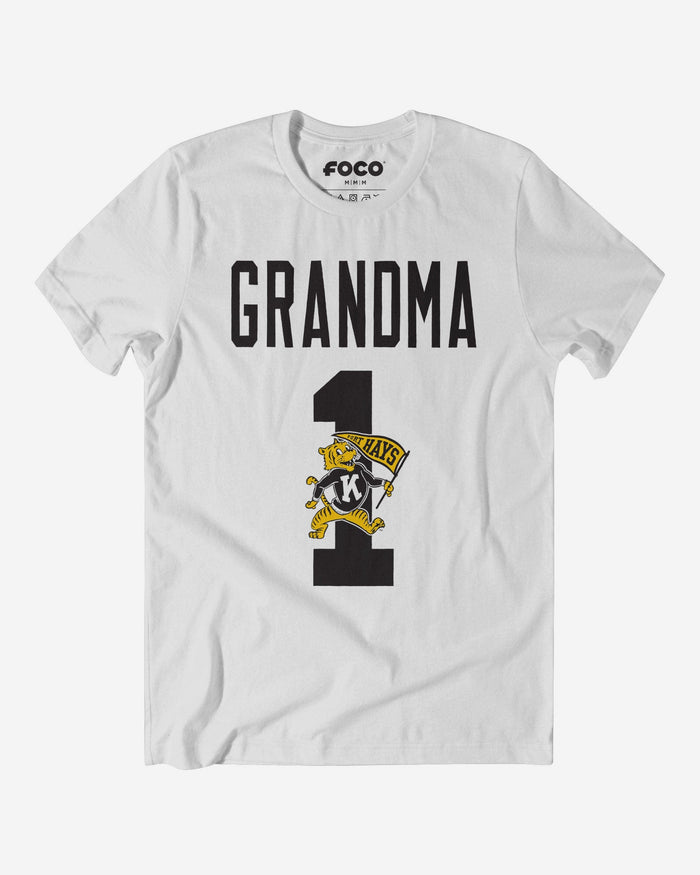 Fort Hays State Tigers Number 1 Grandma T-Shirt FOCO S - FOCO.com