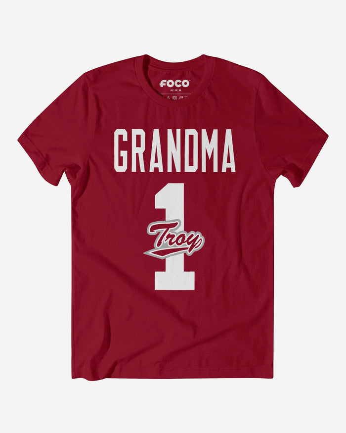 Troy Trojans Number 1 Grandma T-Shirt FOCO S - FOCO.com