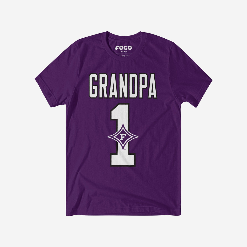 Furman Paladins Number 1 Grandpa T-Shirt FOCO S - FOCO.com