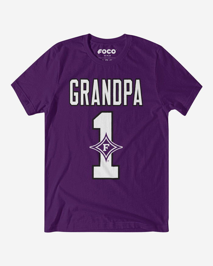 Furman Paladins Number 1 Grandpa T-Shirt FOCO S - FOCO.com