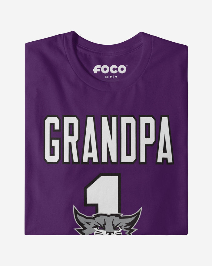 Weber State Wildcats Number 1 Grandpa T-Shirt FOCO - FOCO.com