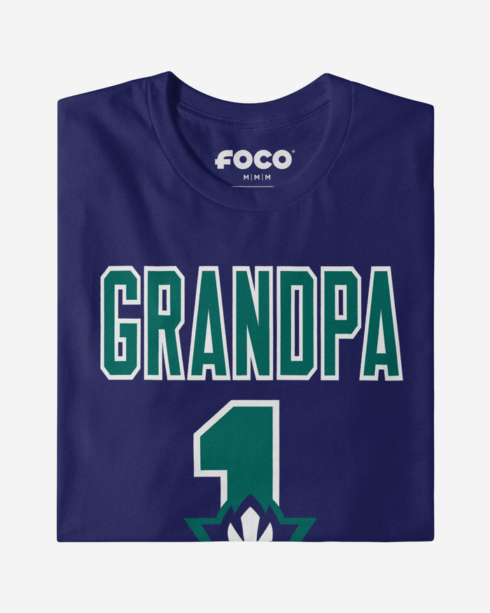 UNC Wilmington Seahawks Number 1 Grandpa T-Shirt FOCO - FOCO.com