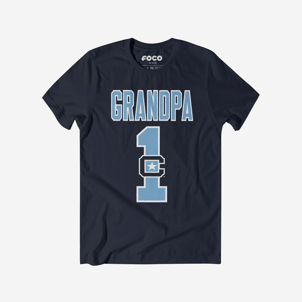 Citadel Bulldogs Number 1 Grandpa T-Shirt FOCO S - FOCO.com