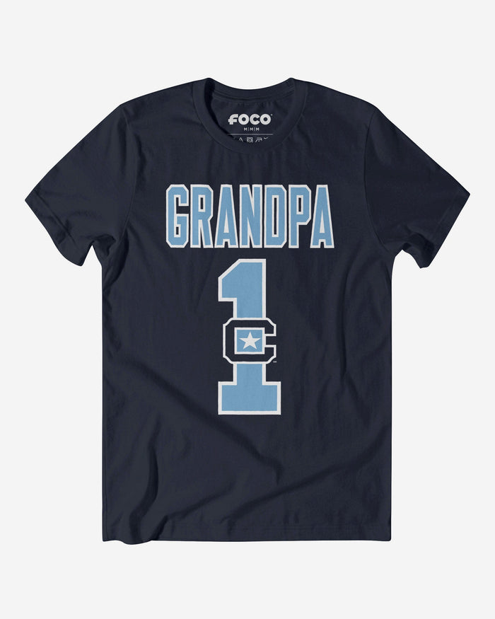 Citadel Bulldogs Number 1 Grandpa T-Shirt FOCO S - FOCO.com