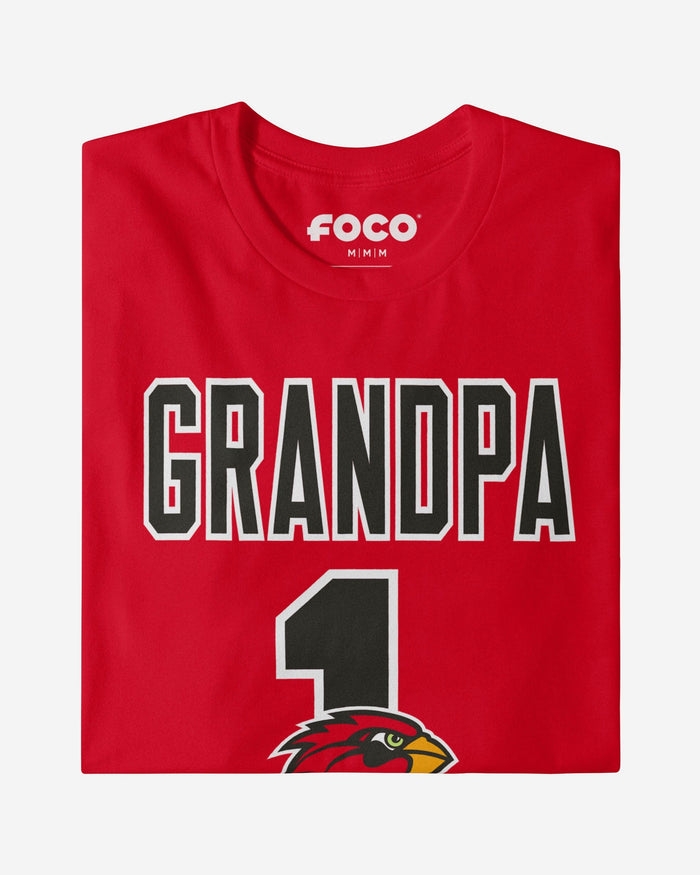 Lamar Cardinals Number 1 Grandpa T-Shirt FOCO - FOCO.com