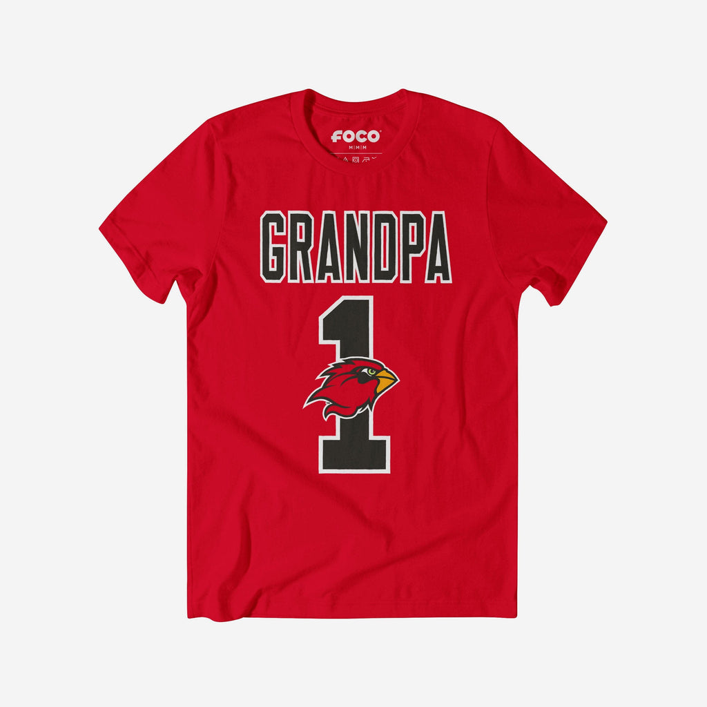 Lamar Cardinals Number 1 Grandpa T-Shirt FOCO S - FOCO.com