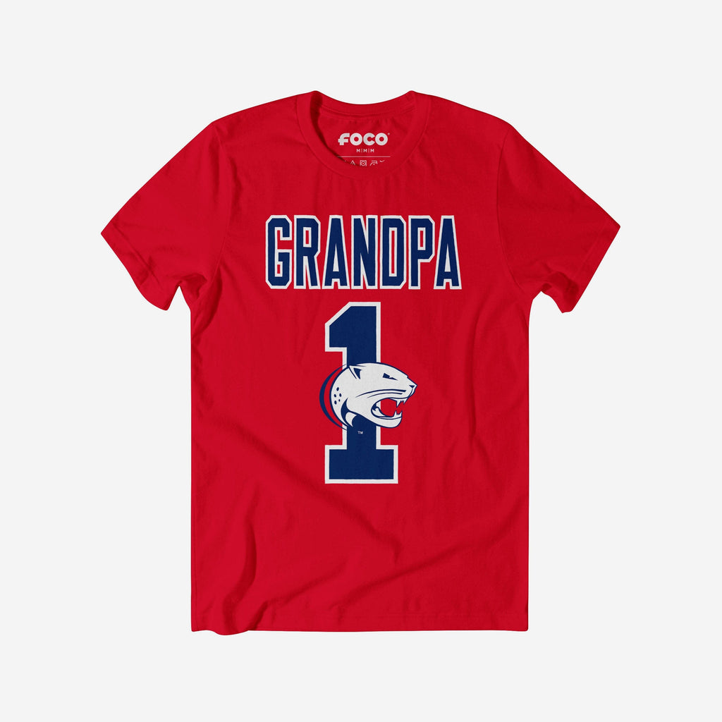 South Alabama Jaguars Number 1 Grandpa T-Shirt FOCO S - FOCO.com