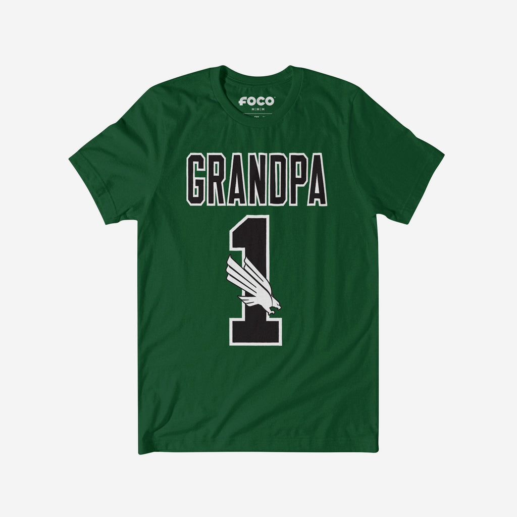 North Texas Mean Green Number 1 Grandpa T-Shirt FOCO S - FOCO.com