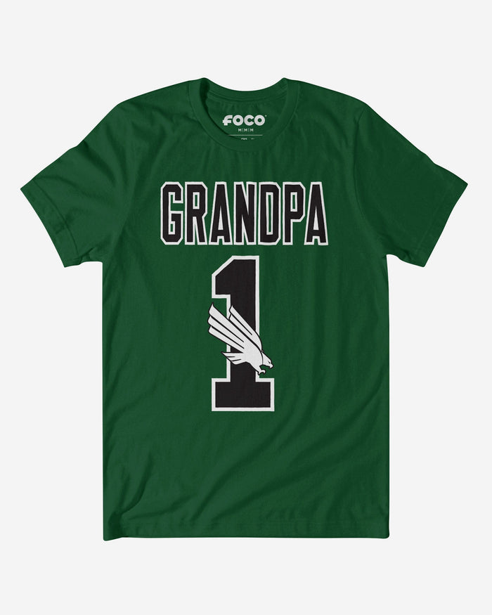North Texas Mean Green Number 1 Grandpa T-Shirt FOCO S - FOCO.com