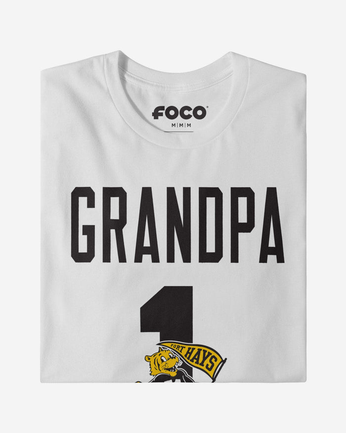 Fort Hays State Tigers Number 1 Grandpa T-Shirt FOCO - FOCO.com