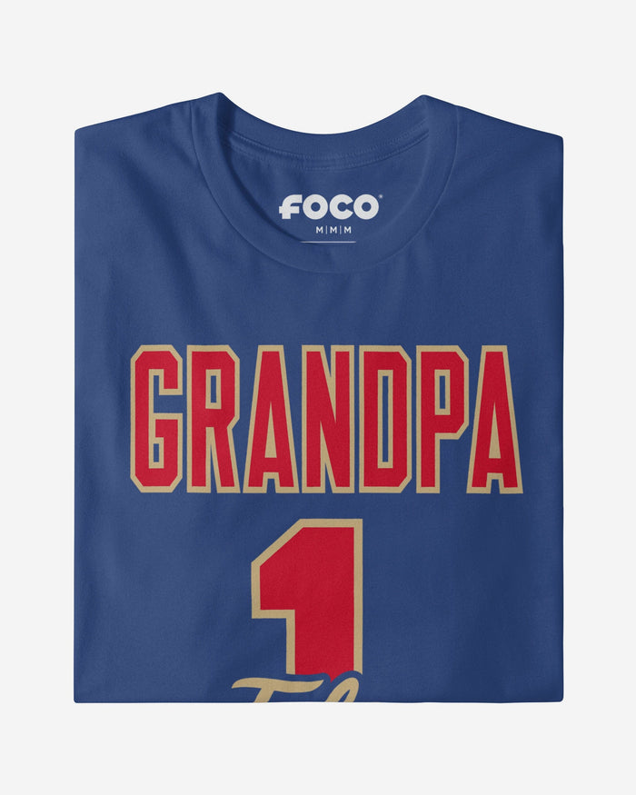 Tulsa Golden Hurricane Number 1 Grandpa T-Shirt FOCO - FOCO.com