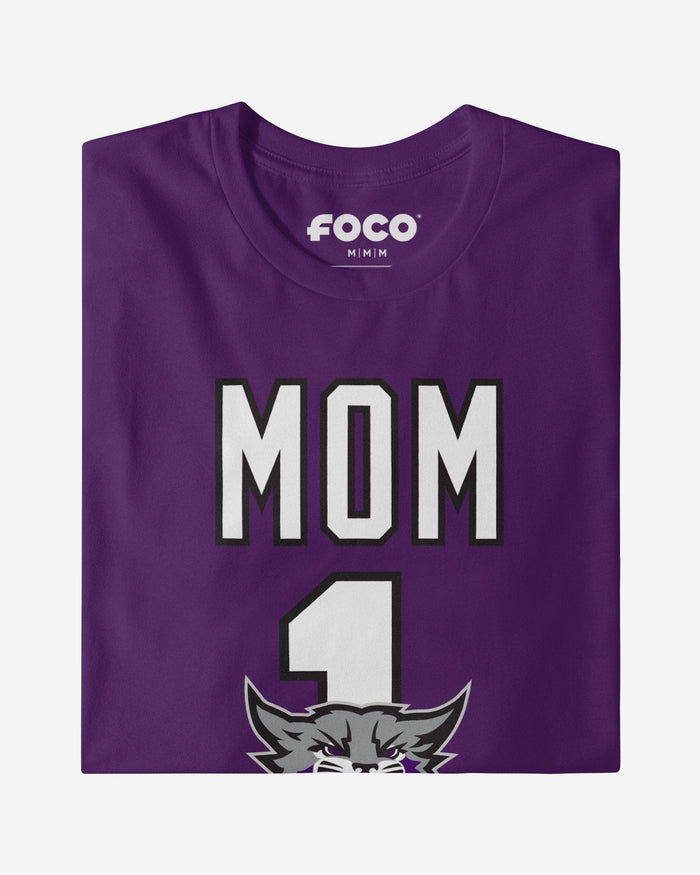 Weber State Wildcats Number 1 Mom T-Shirt FOCO - FOCO.com