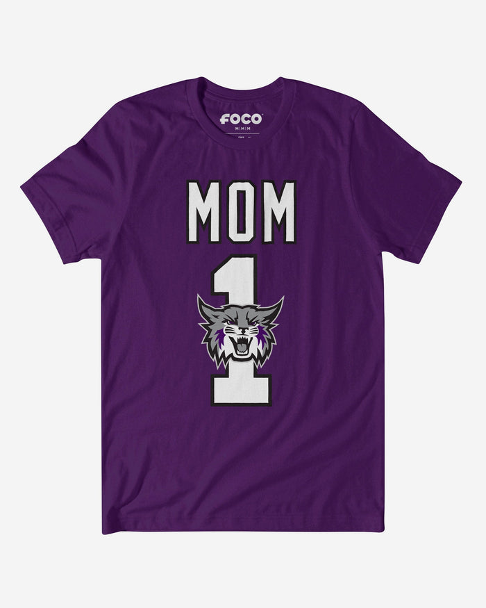 Weber State Wildcats Number 1 Mom T-Shirt FOCO S - FOCO.com