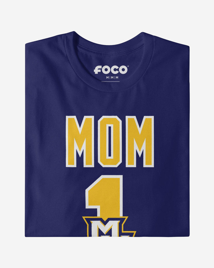 Marquette Golden Eagles Number 1 Mom T-Shirt FOCO - FOCO.com