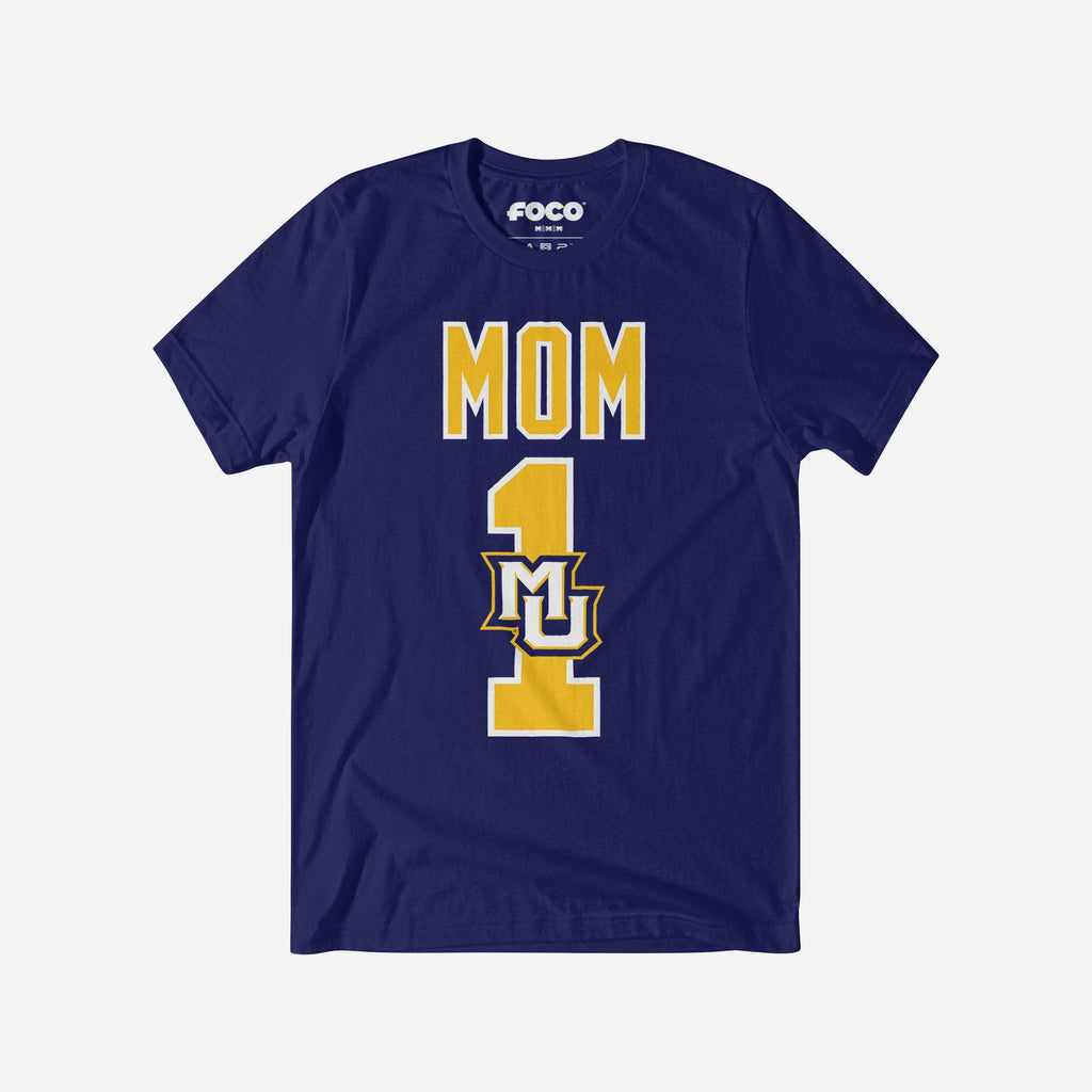 Marquette Golden Eagles Number 1 Mom T-Shirt FOCO S - FOCO.com