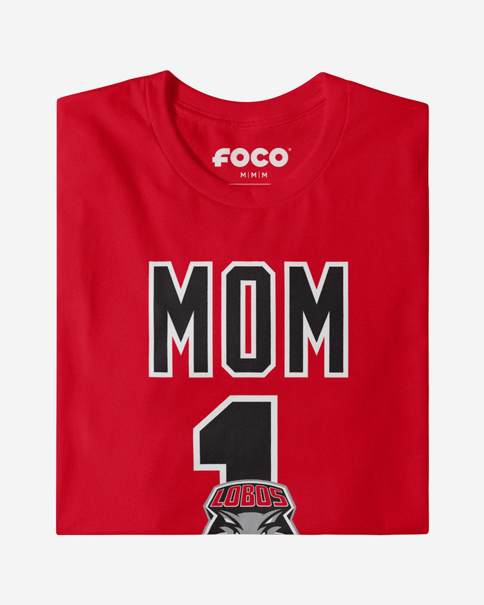 New Mexico Lobos Number 1 Mom T-Shirt FOCO - FOCO.com