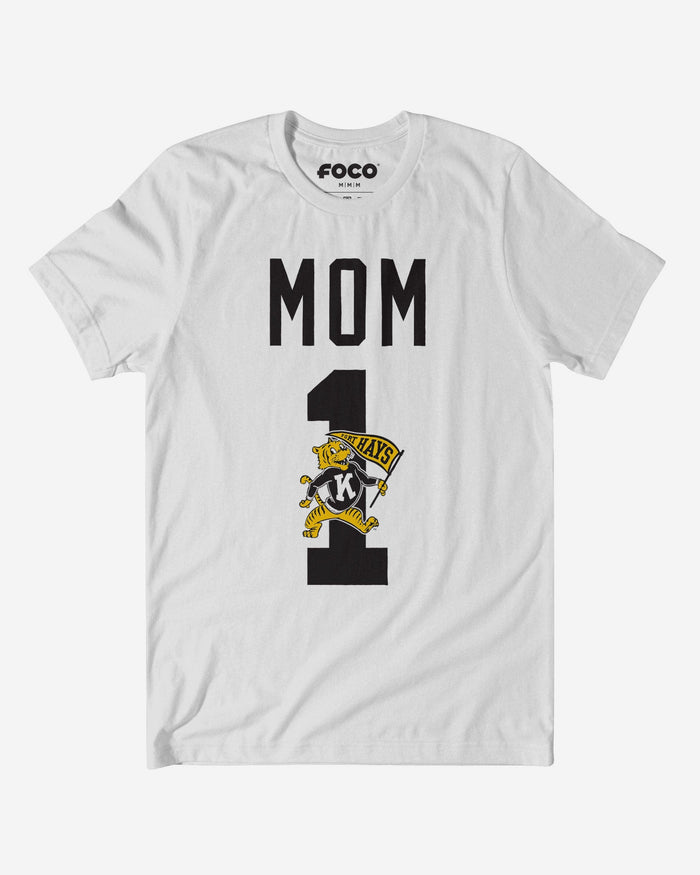 Fort Hays State Tigers Number 1 Mom T-Shirt FOCO S - FOCO.com