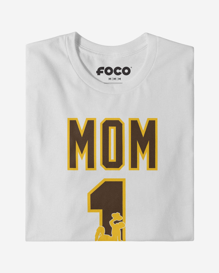Wyoming Cowboys Number 1 Mom T-Shirt FOCO - FOCO.com