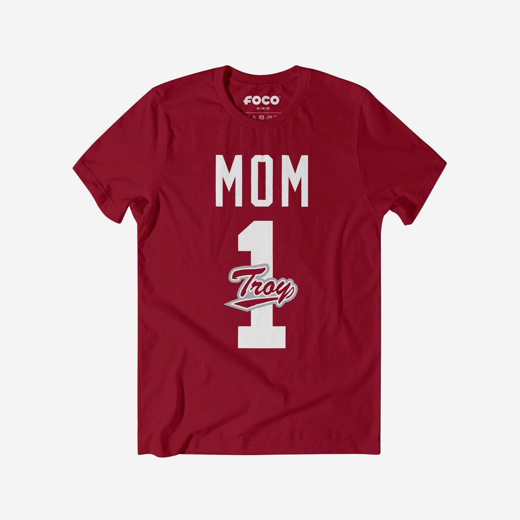 Troy Trojans Number 1 Mom T-Shirt FOCO S - FOCO.com