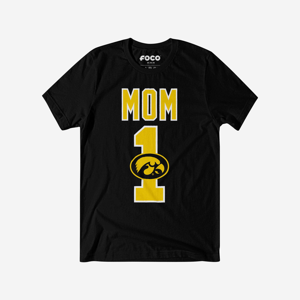 Iowa Hawkeyes Number 1 Mom T-Shirt FOCO S - FOCO.com