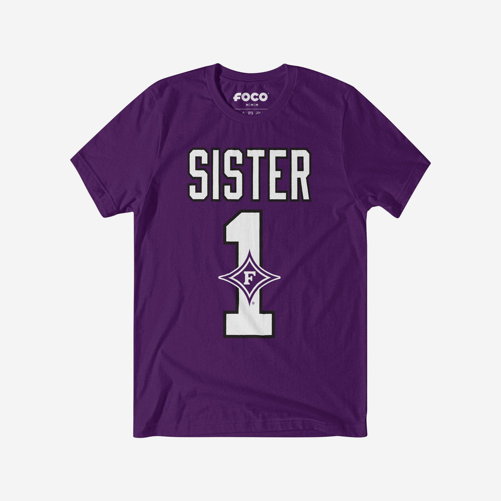 Furman Paladins Number 1 Sister T-Shirt FOCO S - FOCO.com