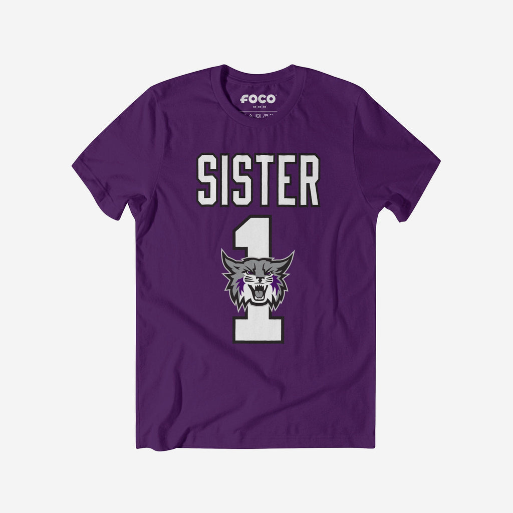 Weber State Wildcats Number 1 Sister T-Shirt FOCO S - FOCO.com