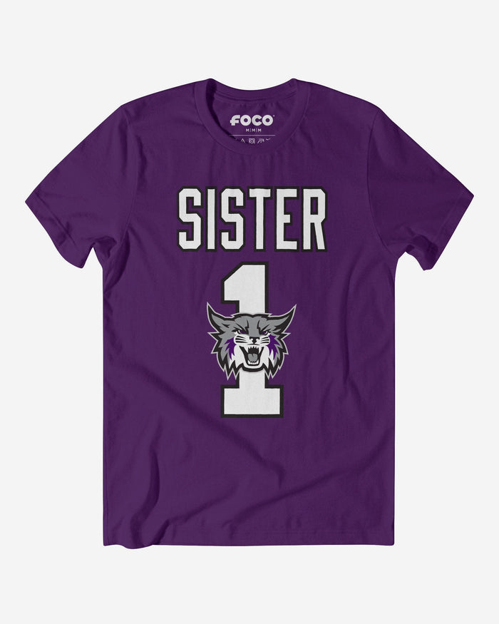 Weber State Wildcats Number 1 Sister T-Shirt FOCO S - FOCO.com