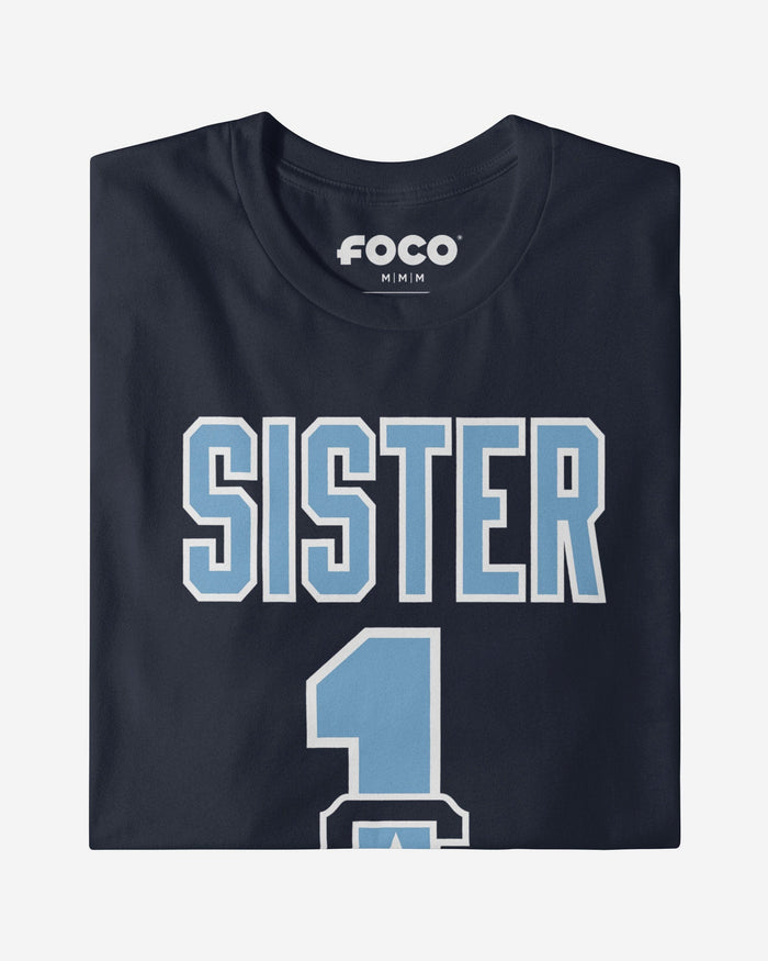 Citadel Bulldogs Number 1 Sister T-Shirt FOCO - FOCO.com