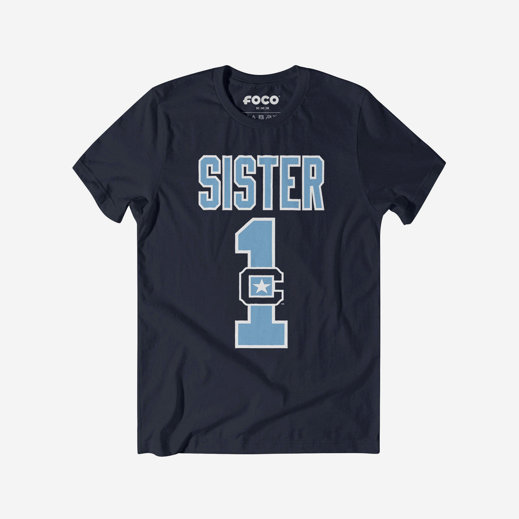 Citadel Bulldogs Number 1 Sister T-Shirt FOCO S - FOCO.com