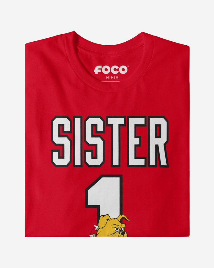 Ferris State Bulldogs Number 1 Sister T-Shirt FOCO - FOCO.com