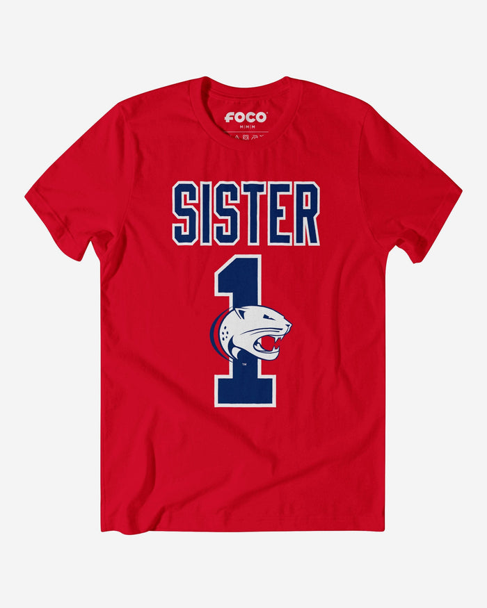 South Alabama Jaguars Number 1 Sister T-Shirt FOCO S - FOCO.com
